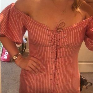 Wayf off the shoulder dress